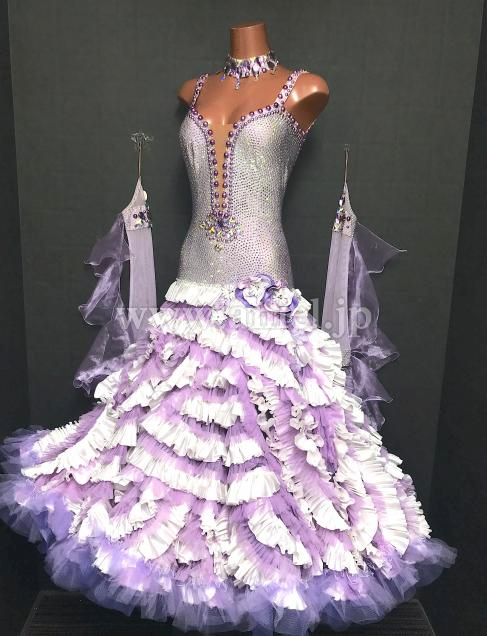 M8748・【Sapiel】ラベンダー&白