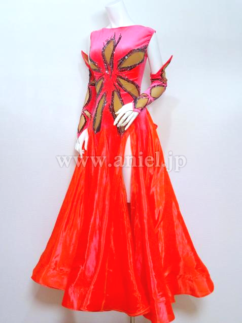 M5260・タンゴフレア&黒【カチューシャ着用】