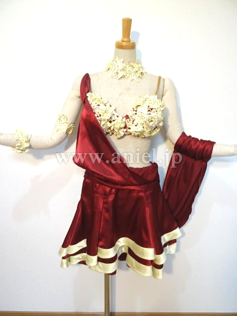 L3299・ボルドー&黄色※試着不可