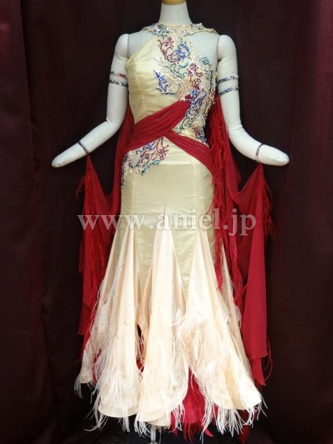 M3157・クリーム&エンジ