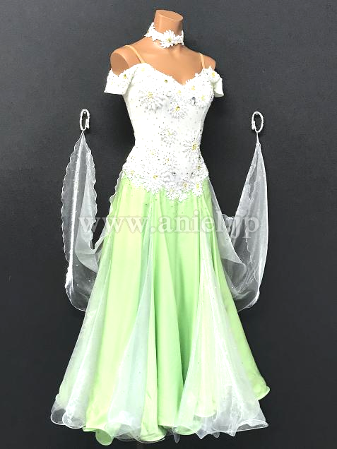 M7301・【チャコット】白&ペパーミント