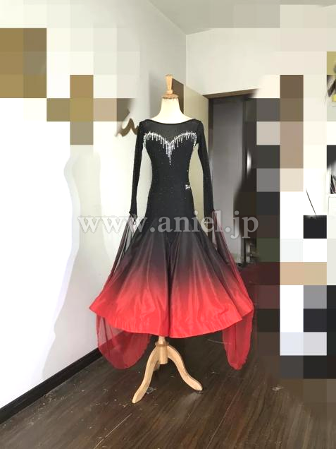 M5270・黒&赤グラデーション※試着不可