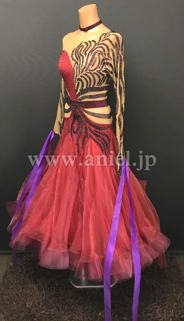 M7035・赤&ワインレッド※試着不可