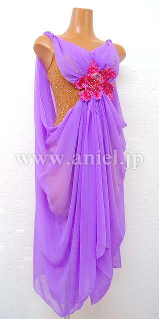 L4949・ラベンダールンバドレス