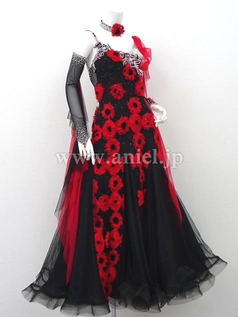 M5285・【半額セール】 【Edda Hsu】黒&赤 ※試着不可