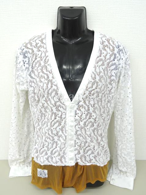 L3735・白ラテンシャツ※試着不可