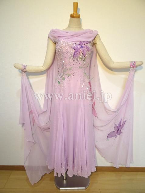 M4649・ラベンダー&花柄※試着不可