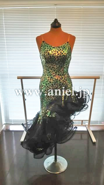 L2760・グリーンゼブラ柄&黒