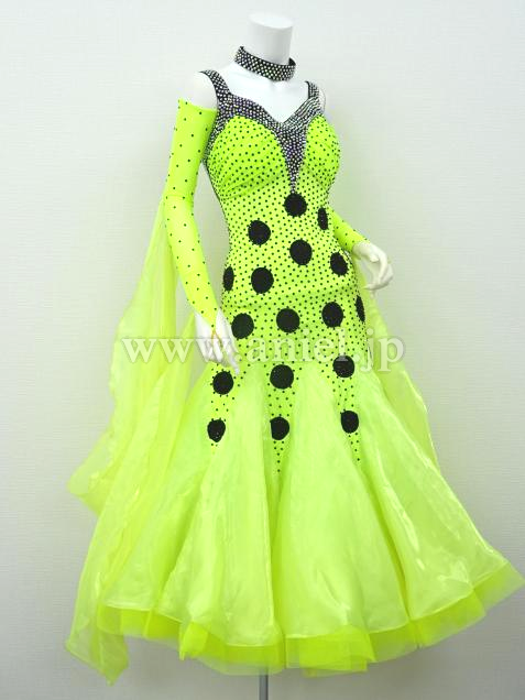 メルマガ97号目玉ドレス(モダン)黄緑&黒