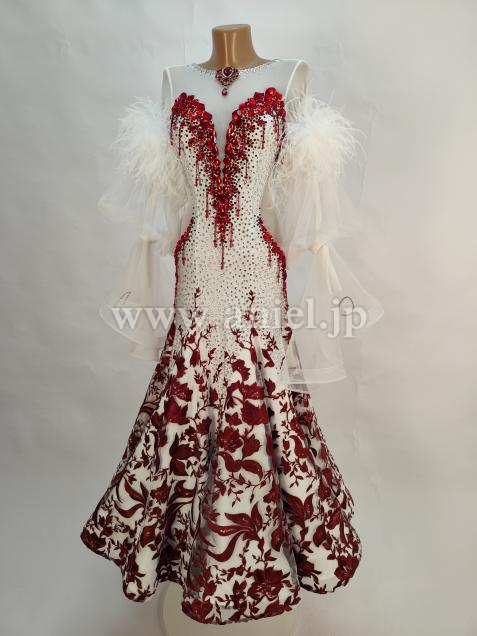 BM9314・【NAZAR】白&赤レース※試着不可