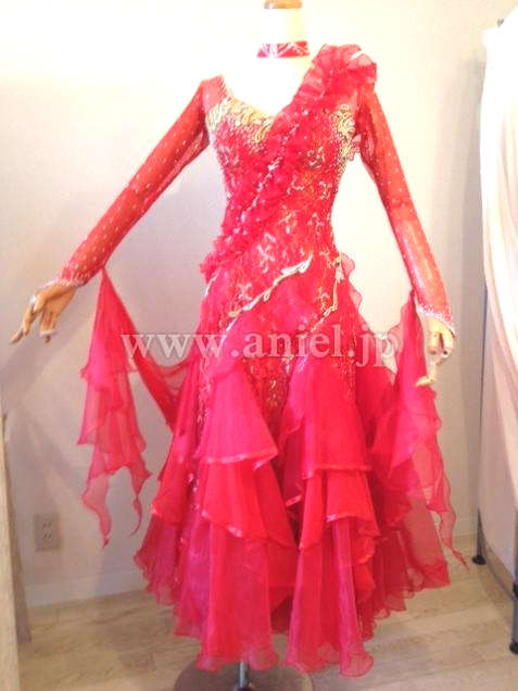 M2568・赤&ゴールド