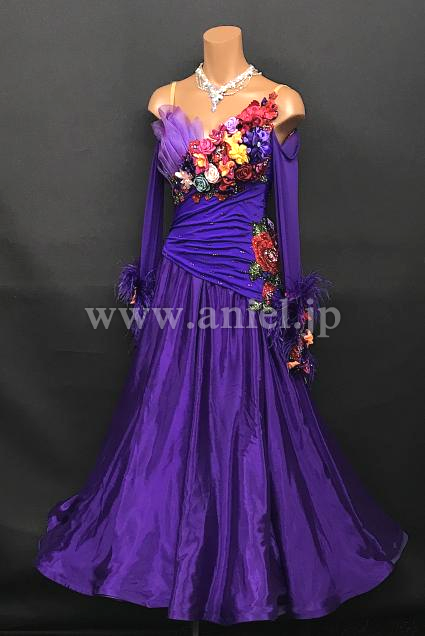 M8125・【Felicia】紫&フラワー