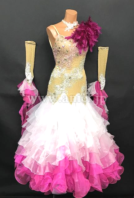 M8124・【タカダンス】白&ピンク