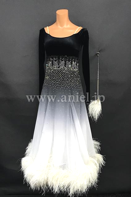 M8146・黒&白グラデーション