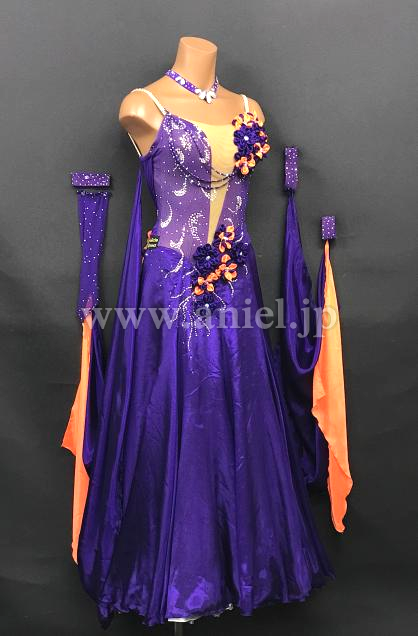 M8126・【SALE】【Felicia】紫&オレンジ