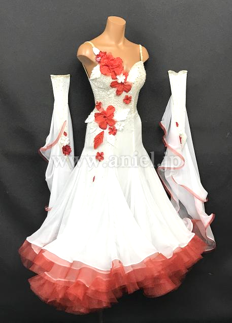 M8132・【Felicia】白&赤