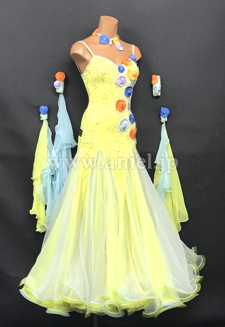 M8134・【SALE】【Felicia】黄&花