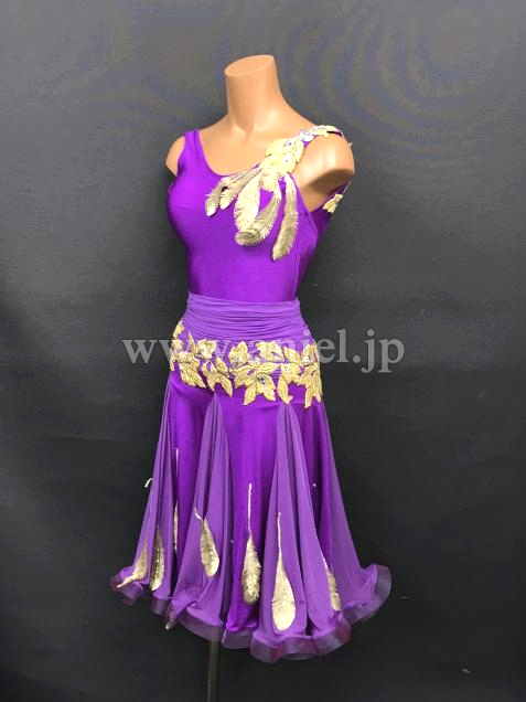 L6749・【Felicia】紫&ゴールド※試着不可