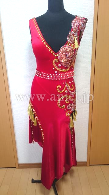 L2778・赤&ゴールド※試着不可