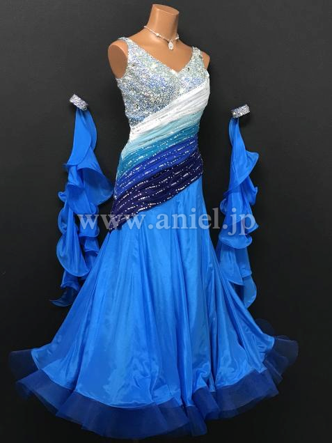 M7329・【gentil】青&水色&白