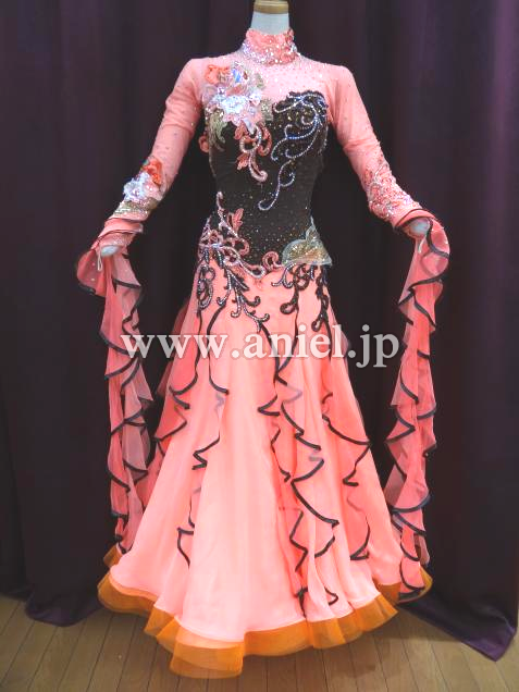 M3823・サーモンピンク&茶