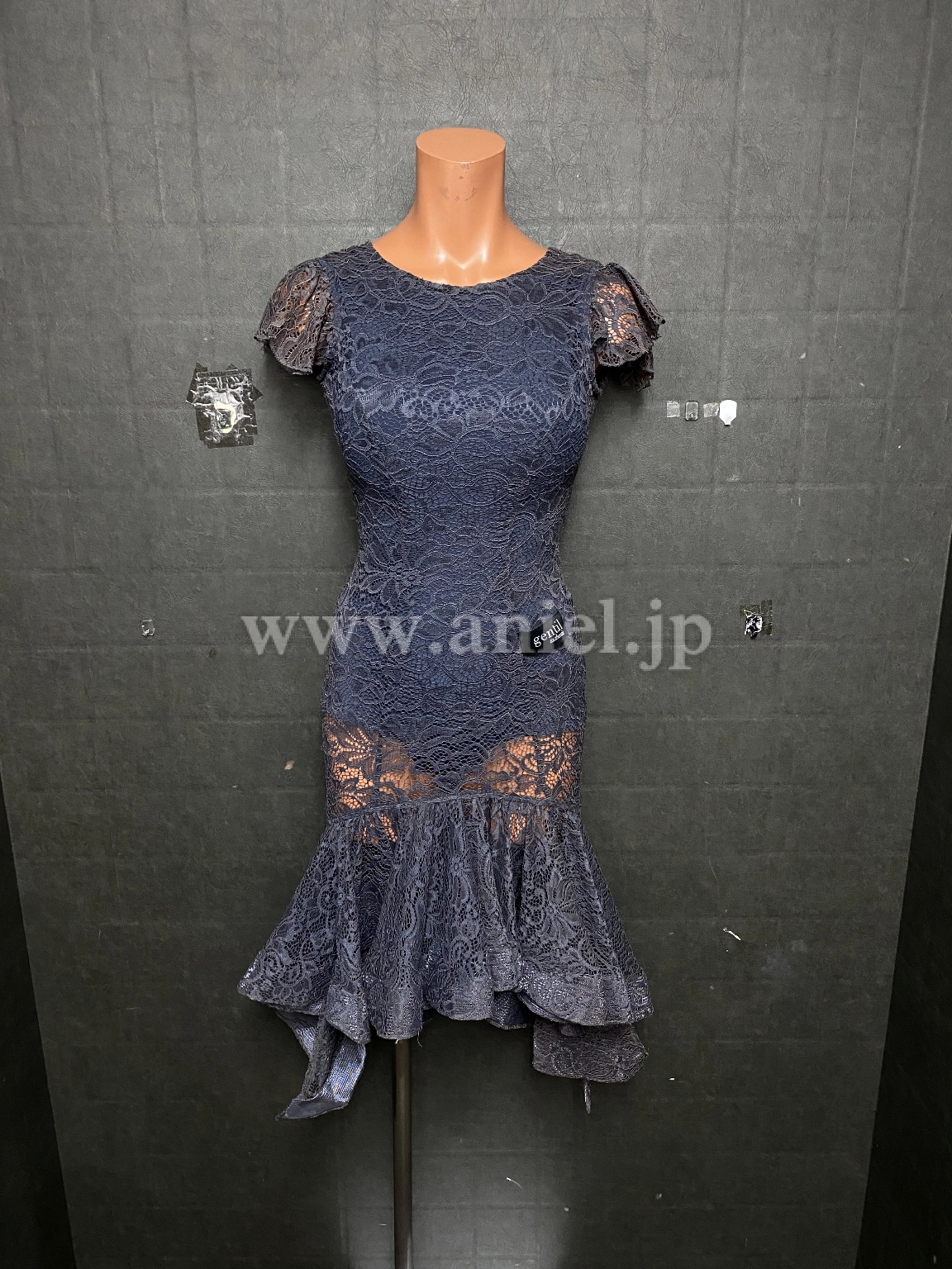 【gentil】グレーワンピース3797【中古】