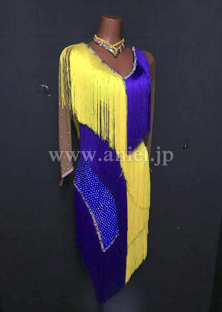 A121・黄&紫フリンジ