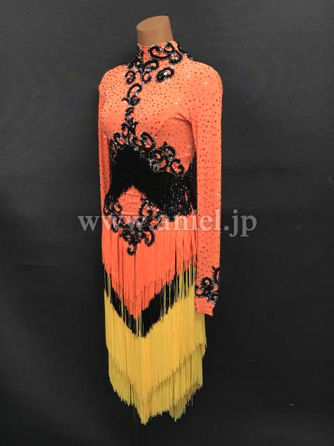 L6757・【タカダンス】黒&オレンジ&黄