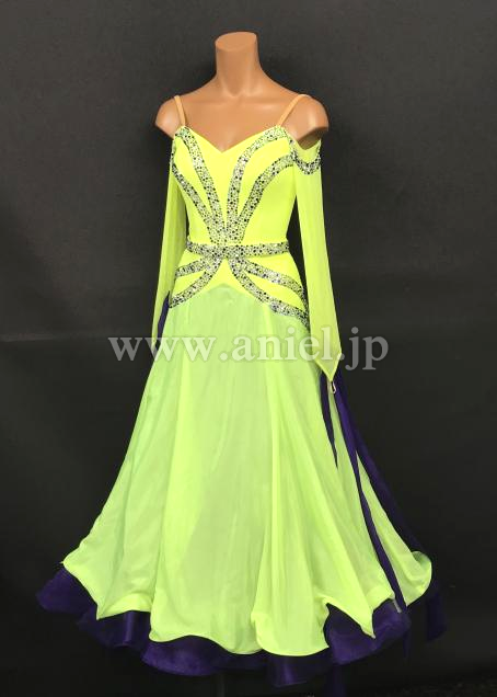 M8166・【チャコット】 黄&紫