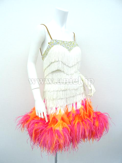 L3745・【半額セール】 白&ピンクオレンジ※試着不可