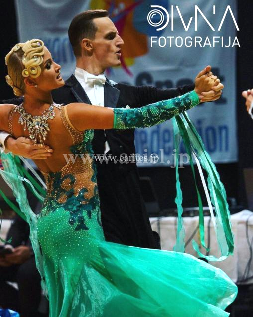 M8153・【Silvia Design】グリーン&ダークグリーンモチーフ