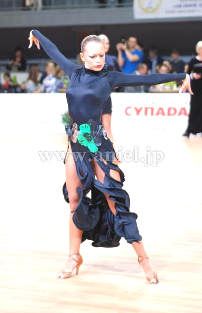 L2191・黒&緑ベージュ