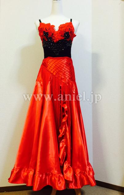 L2333・ブラック&レッドパソドレス