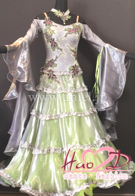 M3851・シルバーグレー&緑