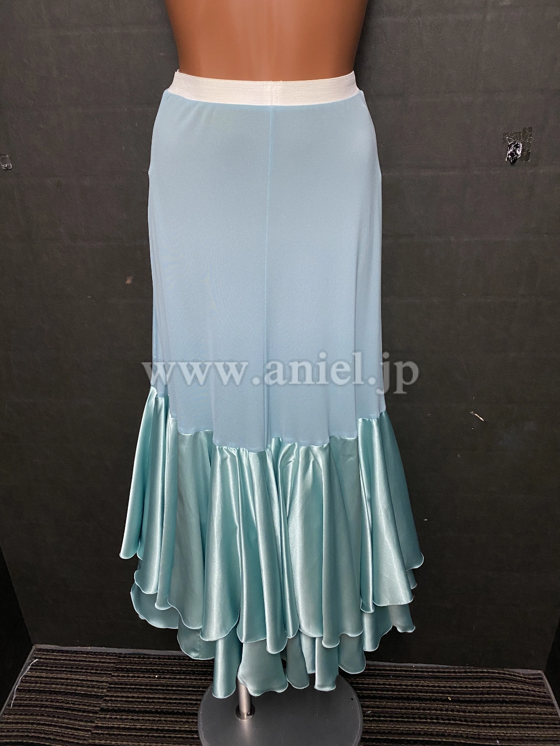 【チャコット】水色サテンペチコートU【中古】