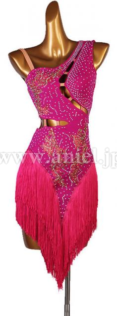 L6357・マゼンダピンクフリンジ※試着不可