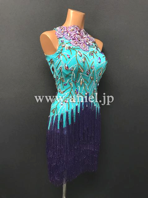 L6356・エメラルドグリーン&紫