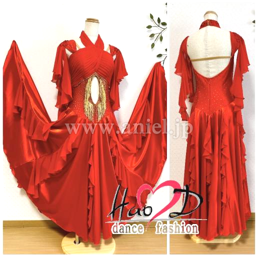 L5993・赤&ゴールド※試着不可