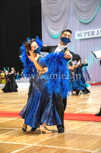 M7369・【Silvia design】ブルーファー&ネイビー