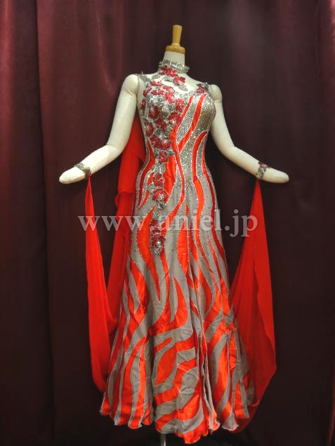 M3236・【Edda Hsu】赤&グレー