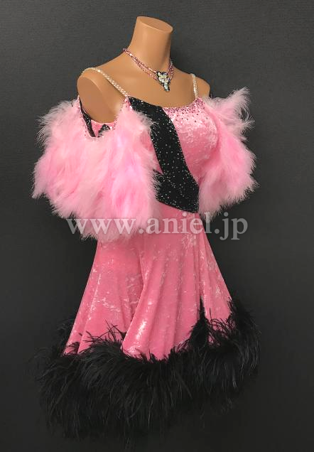 L5995・【チャコット】ピンク&黒