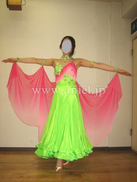 M3864・【半額セール】・黄緑&ピンク※試着不可