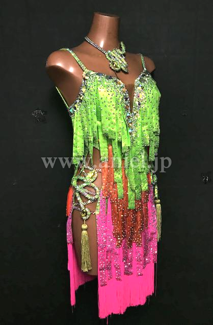 L7186・【タカダンス】黄緑&ピンク