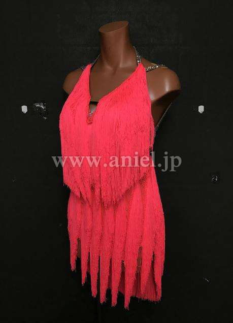 A137・ピンクオレンジフリンジ
