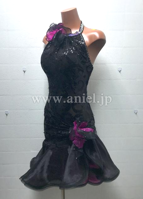 L7187・黒&ピンク