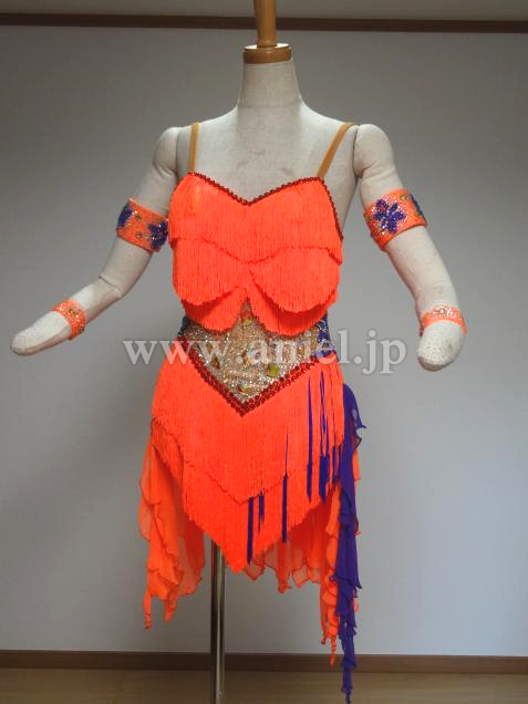 L2813・オレンジ&紫※試着不可