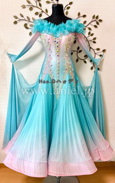 BM9327・アクアミント&ピンク