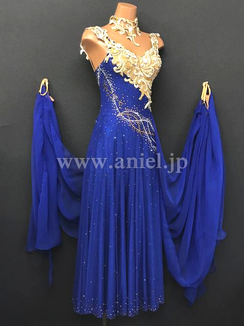 M7368・青&ゴールド※試着不可