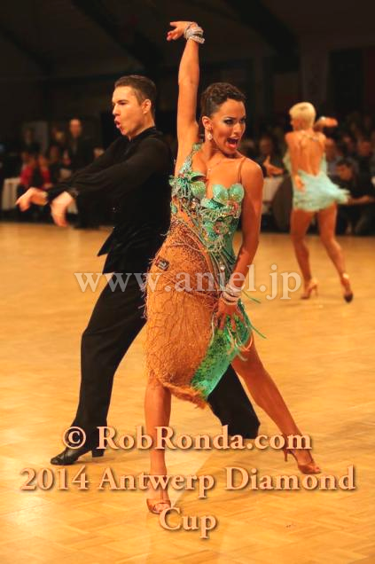 L1716・ベージュ&クールアクア