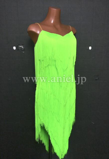 A145・【タカダンス】蛍光黄緑フリンジ